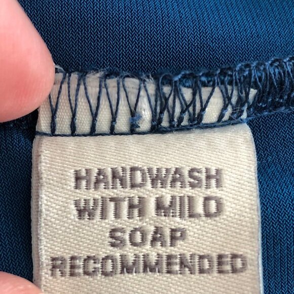 Bodycon Slip Midi Dress w Spaghetti Straps Teal Blue Sz 8 - no brand/fabric tag - Picture 10 of 11